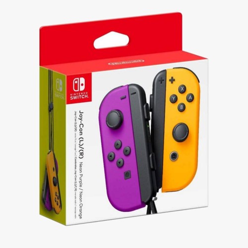 Nintendo Switch Joy-Con Controller Pair - Neon Purple& Orange- Purple/ Orange
